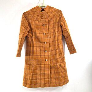 Vintage Hong Kong Fashion Plaid Herringbone Jacket Maypole Co. Size Small